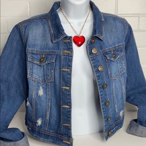 midriff jean jacket